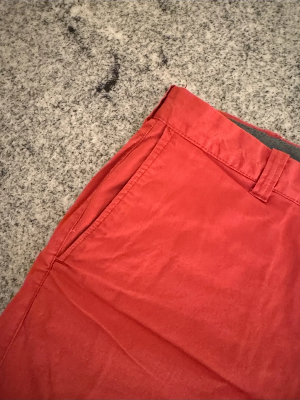 JCrew Men's Casual Chino Shorts - Dark Salmon Like Color - 34 Waist, 7 Inseam
